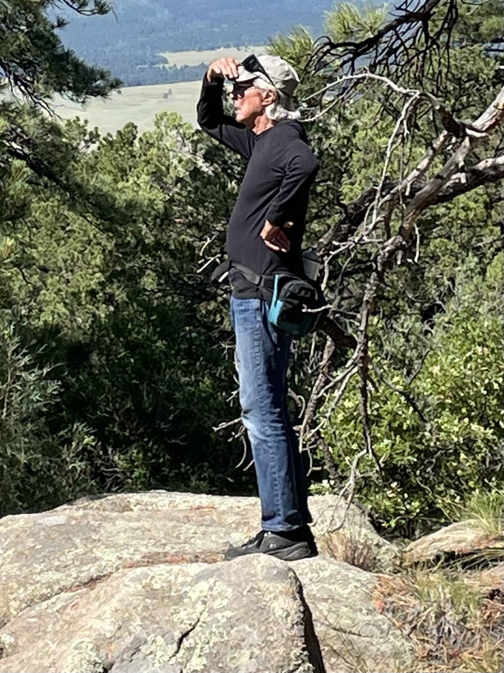 Wayne on a mountain hike